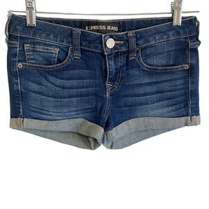 EXPRESS Distressed Denim Jean Shorts
